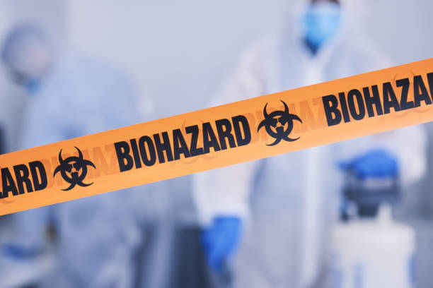 Professional Biohazard Cleanup technician working in Jurupa Valley, CA